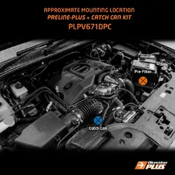 Preline-Plus + Catch Can Kit To Suit Ford Next Gen Ranger (3L 6Cyl) 2022-On