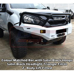 PSR Ambush Bar Isuzu D-MAX 2 (Strut Front) 2017-2020 Ambush Triple Hoop Bullbar