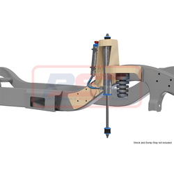 Performance Suspension Racing Nissan Patrol GQ-GU Front Raised Shock Tower System 75mm (Weld in)(pin shock mounting)