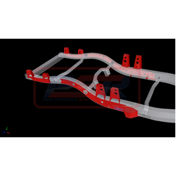 Performance Suspension Racing Nissan Patrol GQ-GU Coil Cab Ute External Heavy Duty Tray Mount System (Wagon to ute chassis conversion) (PSR Long Arm)
