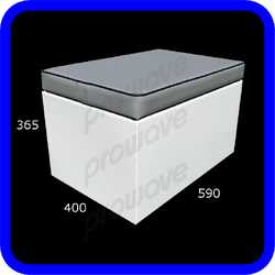 Prowave Boat Seat Boxes 590L X 400W X 365H - Grey