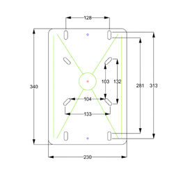 Prowave Boat Seat Pedestal 50mm Od Pipe - 500H x 2