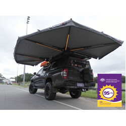 Rugged 4x4 2m 270 Semi-auto Opening Awning (Fabric UVE95+%) - Driver Side