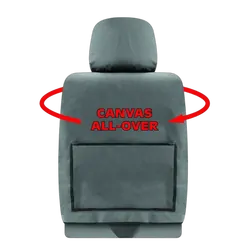 Tuff Terrain Canvas Grey Seat Covers to Suit Ford Ranger PX XL XLT Super Cab 201