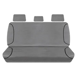 Tuff Terrain Canvas Grey Seat Covers to Suit Toyota Hilux SR SR5 Dual Cab (4X2) 08/09-06/15 FRONT/REAR