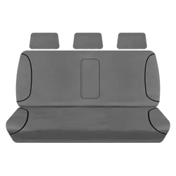 Tuff Terrain Canvas Grey Seat Covers to Suit Mitsubishi Triton (MN) GLX GLX-R GL-R Dual Cab 12/12-15 FRONT/REAR