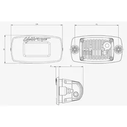 Lightforce Rok 20 Utility Light - Flush Mount Ultra Flood