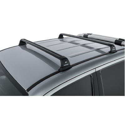 Rhino Rack Vortex Rvp Black 2 Bar Roof Rack For Volkswagen Amarok 2H 4Dr Ute Dual Cab 02/11 On