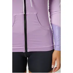 Jetpilot Cause Long Sleeve Ladies Hooded Rashie - Purple Size 6