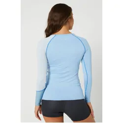 Jetpilot Long Sleeve Ladies Rashie Blue - Size 12