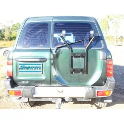 Superior Wheel Carrier Suitable For Nissan Patrol GU (With Light Arial Mounts) - SUP-GUWHCAR