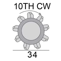 Starter Motor 12V 2.2Kw 10Th Cw A/T Suits Dodge Nitro Jeep Wrang Eng Enr 2.8L Diesel