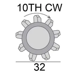 Starter Motor 12V 2.2Kw 10Th Cw M/T Suits Dodge Nitro Jeep Wrang Eng Ens 2.8L Diesel M/T