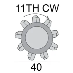 Starter Motor 12V 2.0Kw 11Th Cw Suits Toyota Hi-Lux, Hi-Ace Eng 2L,3L