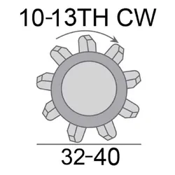Starter Motor 12V 2.0Kw 10-13Th Cw Suits Mtsubishi Pajero, Triton Eng 4D55, 4D56