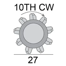 Starter Motor 12V 1.7Kw 10Th Cw Suits Jeep Cherokee, Wrangler Eng Mx, Her