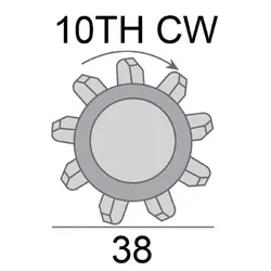 Starter Motor 12V 2.2Kw 10Th Cw Suits Toyota Hi-Ace, Hi-Lux, Eng 1Kdftv