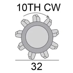 Starter Motor 12V 1.4Kw 10Th Cw Suits Toyota Fj Cruiser Gsj15R Eng 1Grfe 4.0L