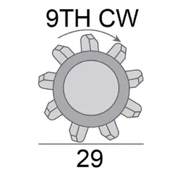 Starter Motor 12V 1.3Kw 9Th Cw Suits Jeep Wrangler Jk Eng Erb 3.6L