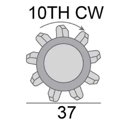 Starter Motor 12V 1.8Kw 10Th Cw Suits Toyota Hilux Gun122-126 Eng 1Gdftv 2Gdftv 2.4L 2.8L