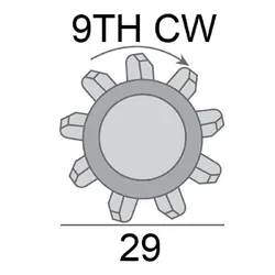 Starter Motor 12V 1.4Kw 9Th Cw Suits Nissan Navara D21 Eng Vg30E
