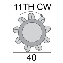 Starter Motor 12V 2.5Kw 11Th Cw Suits Nissan Patrol Gq Eng Td42