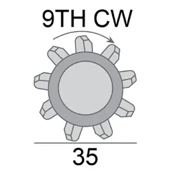 Starter Motor 12V 2.8Kw 9Th Cw Suits Nissan Navara D22 Eng Zd30Eti