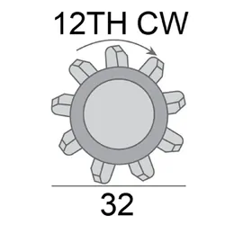 Starter Motor 12V 1.2Kw 12Th Cw Suits Holden Commodore Vz V6 Eng Ly7