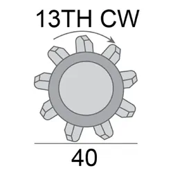 Starter Motor 12V 1.8Kw 13Th Cw Suits Nissan Pathfinder Eng Vq40De 4.0L