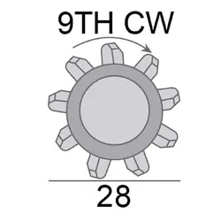 Starter Motor 12V 2.2Kw 9Th Cw Suits Holden Colorado Rg Eng Lwh Lvn 2.4L 2.8L