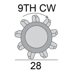 Starter Motor 12V 2.2Kw 9Th Cw Suits Holden Colorado Rg Eng Lvn, Lwh 2.4L 2.8L