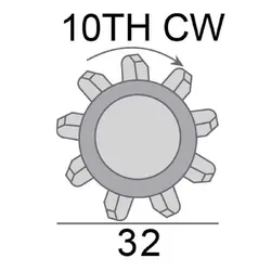 Starter Motor 12V 2.2Kw 10Th Cw Suits Nissan Navara D40 Eng V9X 3.0L Diesel