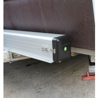 Pole Carrier Double Door 2080mm Silver Anodized 