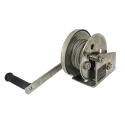Sherpa Stainless steel hand winch 545kg/5m cable