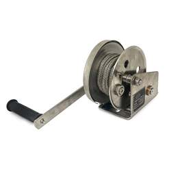Sherpa Stainless steel hand winch 1200kg/10m cable