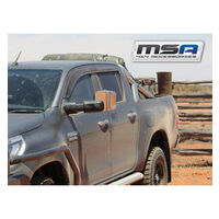 MSA Towing Mirrors to Suit Volkswagen Amarok 09-Current (Black-Heated-Radio-Electric)