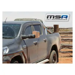 MSA Towing Mirrors to Suit Isuzu DMAX 12 - 09/2020 (Black - Electric - Indicators)