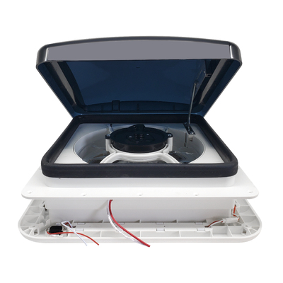 TRA Australia 12V Shower Roof Vent with LED Lights and Tinted Lid