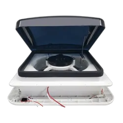 TRA Australia 12v Shower Roof Vent w/ LED Lights And Tinted Lid