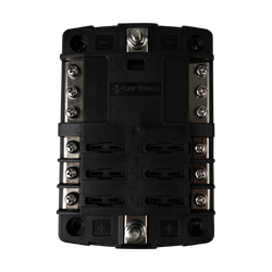 Tuff Terrain ST Blade Fuse Block - 6 Circuits with Negative Bus and Cover