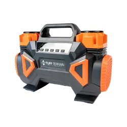 Tuff Terrain Set Point - Automatic Compressor 300lpm Digital Gauge & 7m Compact Air Hose Reel Kit