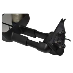 Extendable Towing Mirrors For Toyota Landcruiser 200 Series 2007-11 - Black