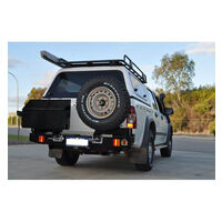 Twin Rear Spare Wheel Carrier to Suit Holden Colorado RG 4WD 06/2011-Onwards with Reverse Sensors