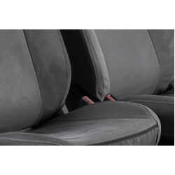 Rubbertree Black Canvas Seat Covers For Toyota Hilux Dual Cab (8Th Gen Manual) 2015-2020 Fronts Only