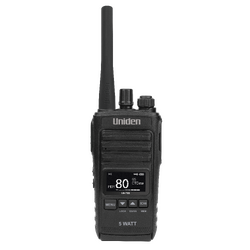 Uniden UH755-2DLX 5 Watt UHF CB Splashproof Handheld Radio (Deluxe Pack)