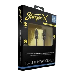 Fiberoptic Cable W/ Toslink Connectors - 17Ft(5M)