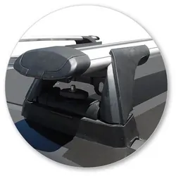 Yakima ThruBar 135cm Silver Pair (S17Y) To Suit Holden Colorado Crew Cab /2012-/2020