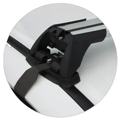 Yakima FlushBar 100 & 105cm Silver Pair (S26Y) To Suit Honda Accord 4dr Sedan /2013-/2019