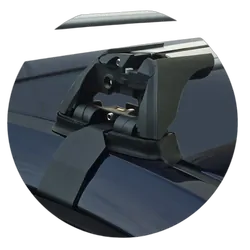 Yakima FlushBar 100 & 105cm Silver Pair (S26Y) To Suit Hyundai i40 4dr Sedan 06/2012-/2019