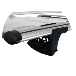 Yakima ThruBar 135cm Silver Pair (S17Y) To Suit Isuzu MU-X 5dr SUV 12/2013-04/2017